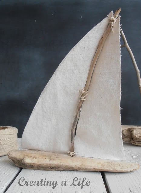 DIY Crafts for the Home | Rustic Driftwood Sailboats Tutorial