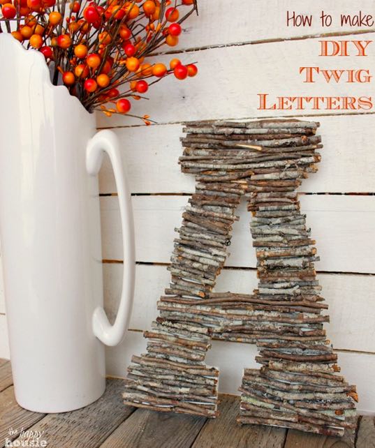 How To Make DIY Letters With Twigs - Tutorial and How To