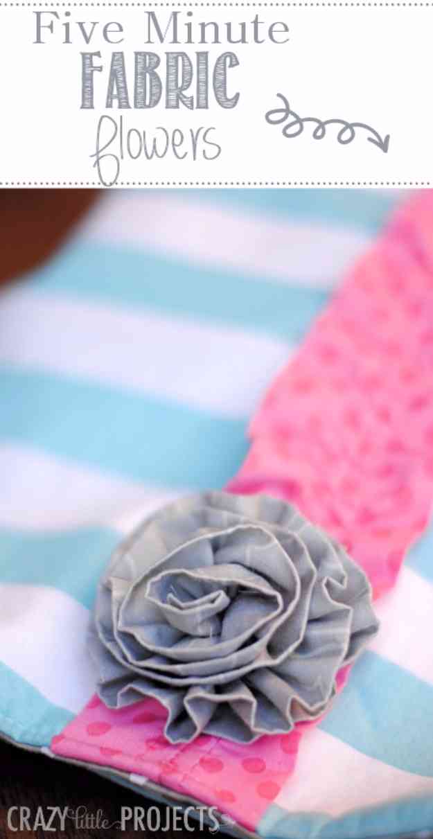 Sewing Ideas for Women | How to Make Fabric Flowers #sewingideas #sewingprojects