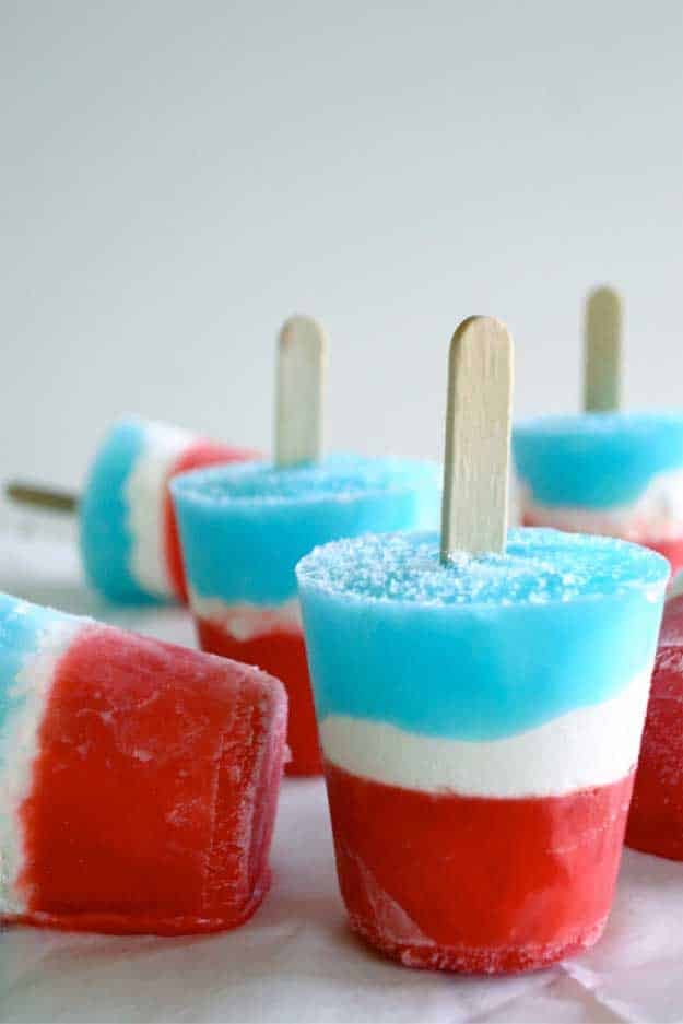 4th of July dessert ideas rocket-pops | DIY Projects & Crafts by DIY JOY #fourthofjuly #july4th #desserts