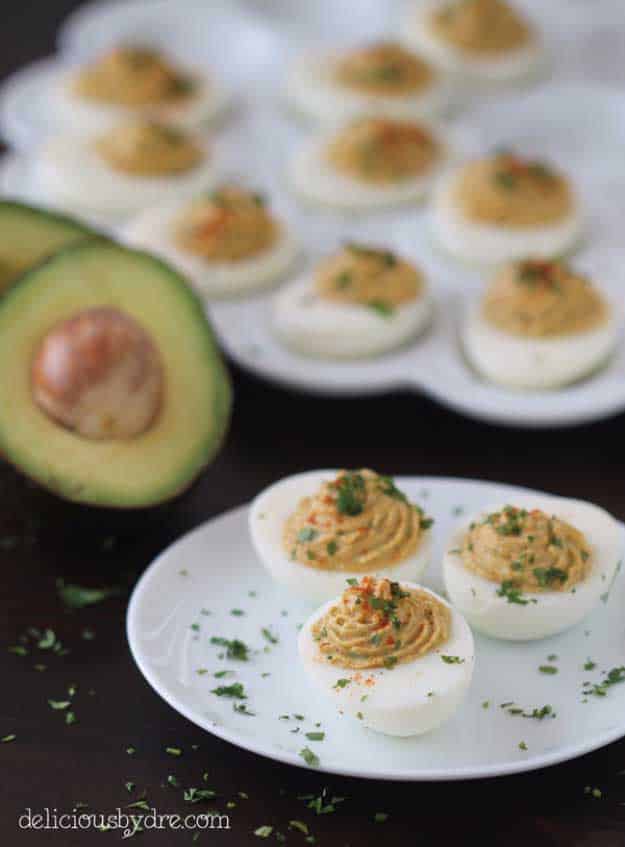 Deviled Eggs Recipe 4th of July Ideas at #fourthofjuly