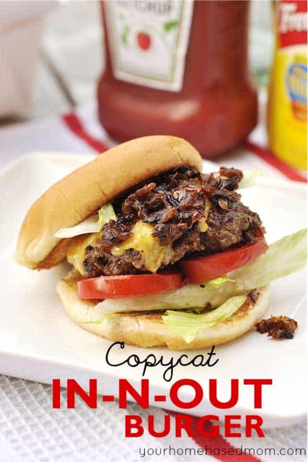 Best 4th of July Recipes and Backyard BBQ ideas - Perfect Burger Recipe for In and Out Copycat at #fourthofjuly