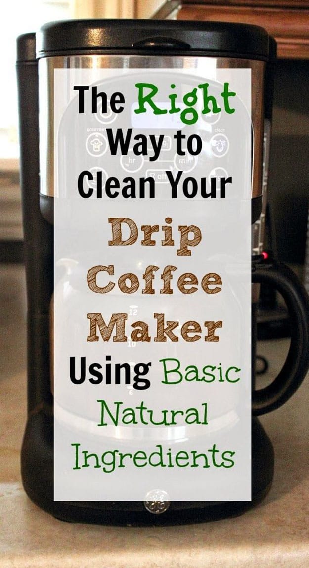 Easy Cleaning Hacks for Deep Cleaning Your Coffee Maker | DIY Natural Cleaning Solution | DIY Projects & Crafts by DIY JOY at http://diyjoy.com/cleaning-tips-life-hacks