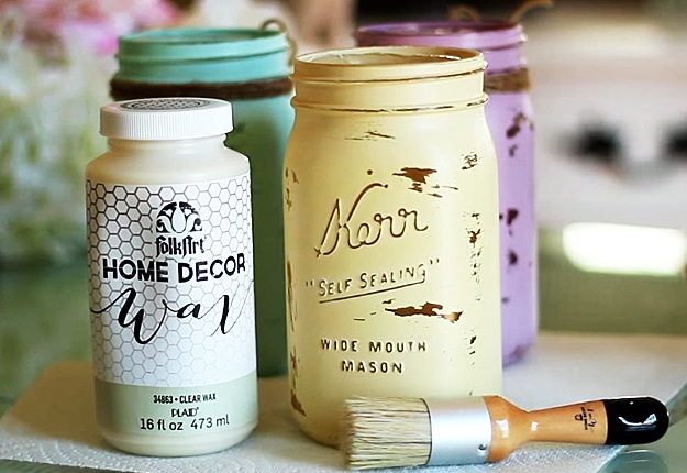How to Make Chalk Paint Mason Jars