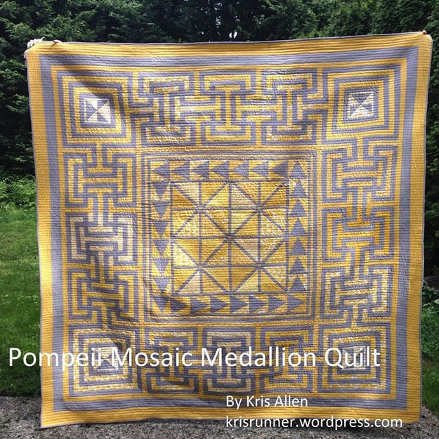 Free Sewing Pattern | Crazy Mosaic Medallion Quilt Pattern | DIY Projects & Crafts by DIY JOY at 
