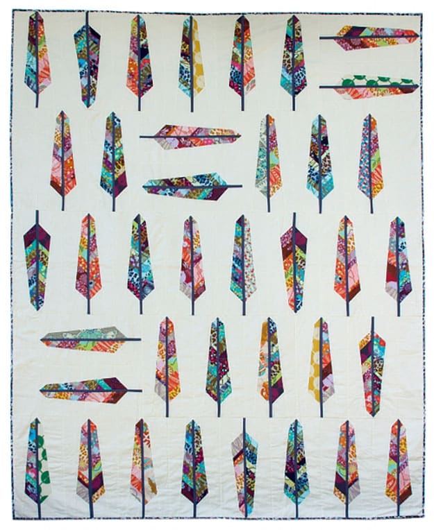 Unique Quilt Pattern | Easy Feather Pattern Quilt | DIY Projects & Crafts by DIY JOY at 