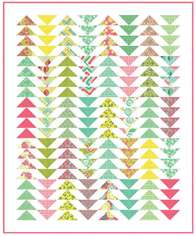 Triangle Quilt Pattern | Free Sewing Pattern | DIY Flying Geese Quilt | DIY Projects & Crafts by DIY JOY at 