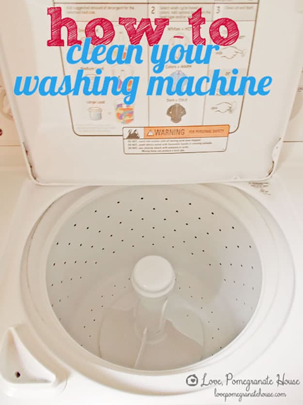 Deep Cleaning Hacks for the Home | How to Clean Your Washing Machine | DIY Projects & Crafts by DIY JOY at http://diyjoy.com/cleaning-tips-life-hacks