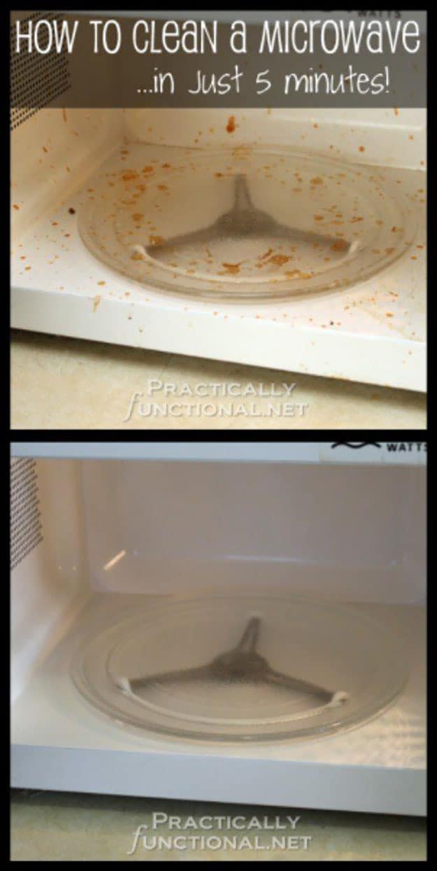 DIY Kitchen Cleaning Hack | How to Clean a Microwave | DIY Projects & Crafts by DIY JOY at http://diyjoy.com/cleaning-tips-life-hacks
