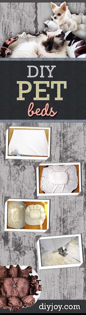 DIY Pet Beds - Super Sewing Project Idea for Pet Lovers - Fluffy DIY Pet Bed for Dogs and Cats
