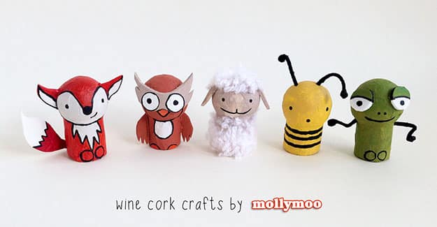 Easy DIY Wine Cork Craft Projects for Kids - DIY Wine Cork Pocket Pals - DIY Projects & Crafts by DIY JOY #crafts