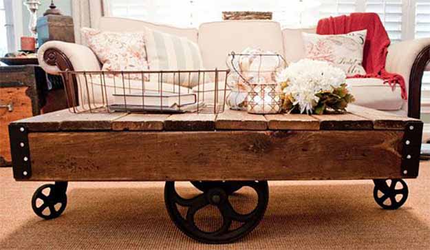 DIY Country Home Decor | Easy Furniture Projects | Cheap DIY Coffee Table Ideas  | DIY Projects and Crafts by DIY JOY at http://diyjoy.com/diy-home-decor-coffee-table-ideas  