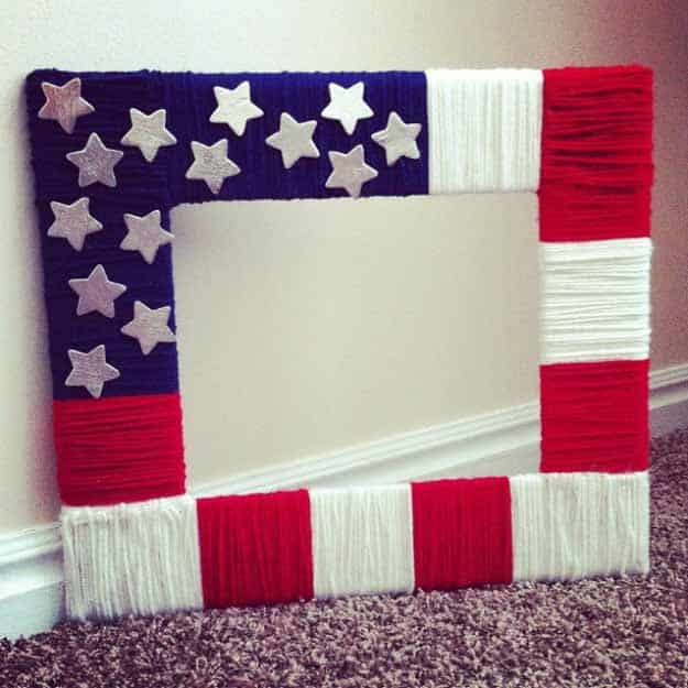 DIY Cheap and Easy Picture Frames | Craft Ideas with Yarn #diy #crafts