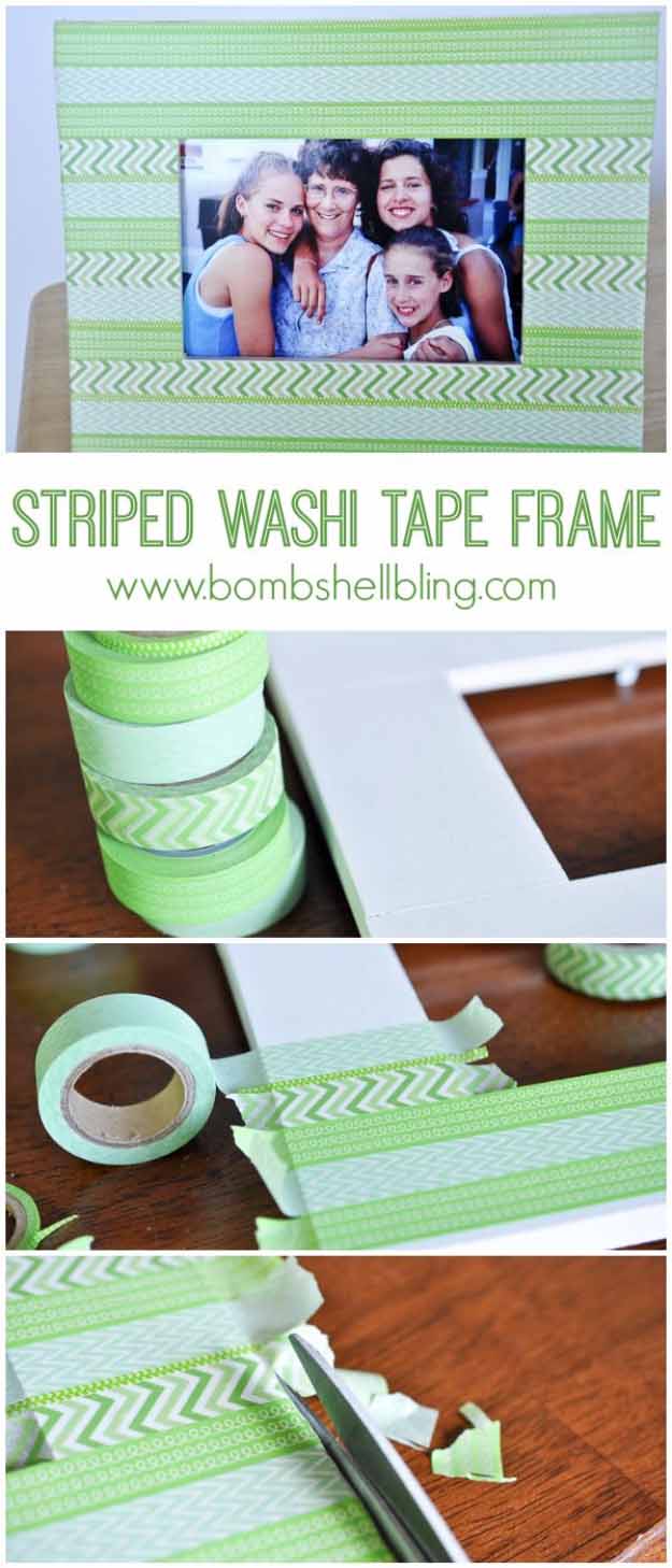Washi Tape Craft Ideas | DIY Picture Frame Designs #diy #crafts
