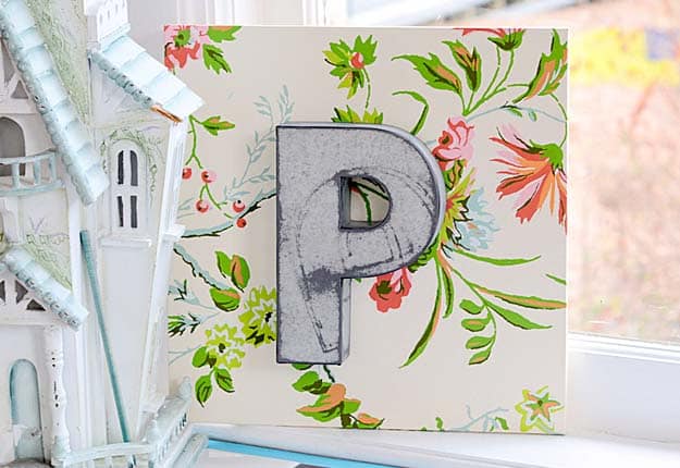 Fun DIY Projects for Teen Girls to Make for the Home - DIY Letters for Monogram Wall Decor - DIY Projects & Crafts by DIY JOY #diy #quickcrafts #crafts #easycraftss