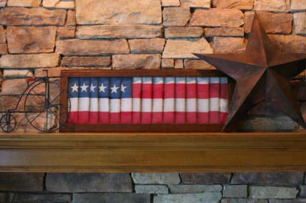 Rustic DIY Ideas With the American Flag | Patriotic Flag Country Crafts and  DIY Projects for the Home and Backyard | DIY American Flag Painted Shutter | http://diyjoy.com/diy-projects-decor-american-flag