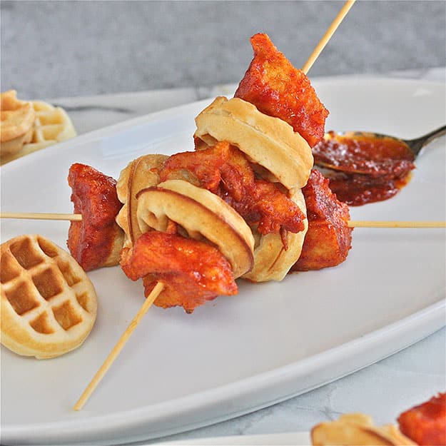 Party Food Ideas | Finger Food for a Crowd | Korean Chicken & Waffles Recipe | DIY Projects and Crafts by DIY JOY #appetizers #partyfood #recipes
