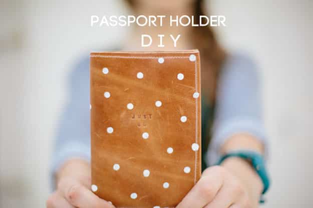 DIY Gifts for Men & Women | Crafts for Teens to Make | DIY Leather Passport Holder | DIY Projects & Crafts by DIY JOY#diygifts #christmas #diy #gifts