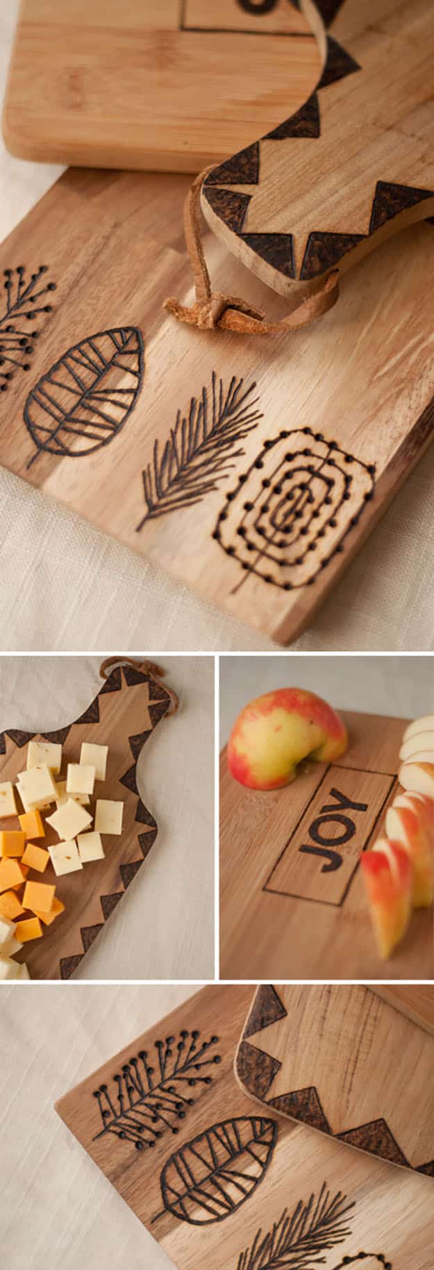 DIY Gifts for Friends & Family | DIY Kitchen Ideas | Etched Wooden Cutting Boards | DIY Projects & Crafts by DIY JOY#diygifts #christmas #diy #gifts
