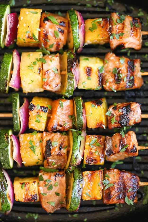 BBQ Salmon Grilling Recipes | Healthy Grilled Fish Recipe Ideas | DIY Projects & Crafts by DIY JOY at http://diyjoy.com/grilling-recipes-diy-bbq-ideas