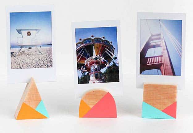 Easy Dollar Store DIY Projects for Teens to Make - Geometric DIY Photo Frame - DIY Projects & Crafts by DIY JOY #diy #quickcrafts #crafts #easycraftss