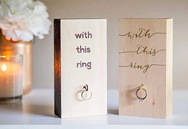 Fun DIY Projects for Wedding Decor - DIY Wedding Ring Holder Craft Tutorial - DIY Projects & Crafts by DIY JOY #diy #quickcrafts #crafts #easycraftss