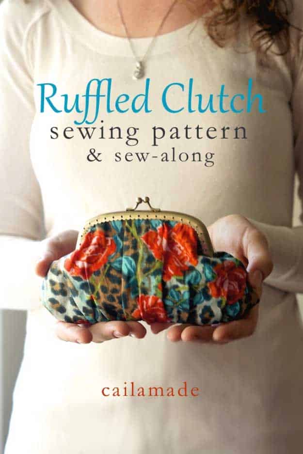 27 MORE Expensive Looking DIY Gifts. Crafts and DIY Gift Ideas for Him, for Her, for Family and Friends. Perfect for Birthday, Christmas, Mom and Dad. | Ruffled Clutch | http://diyjoy.com/homemade-diy-gifts-pinterest