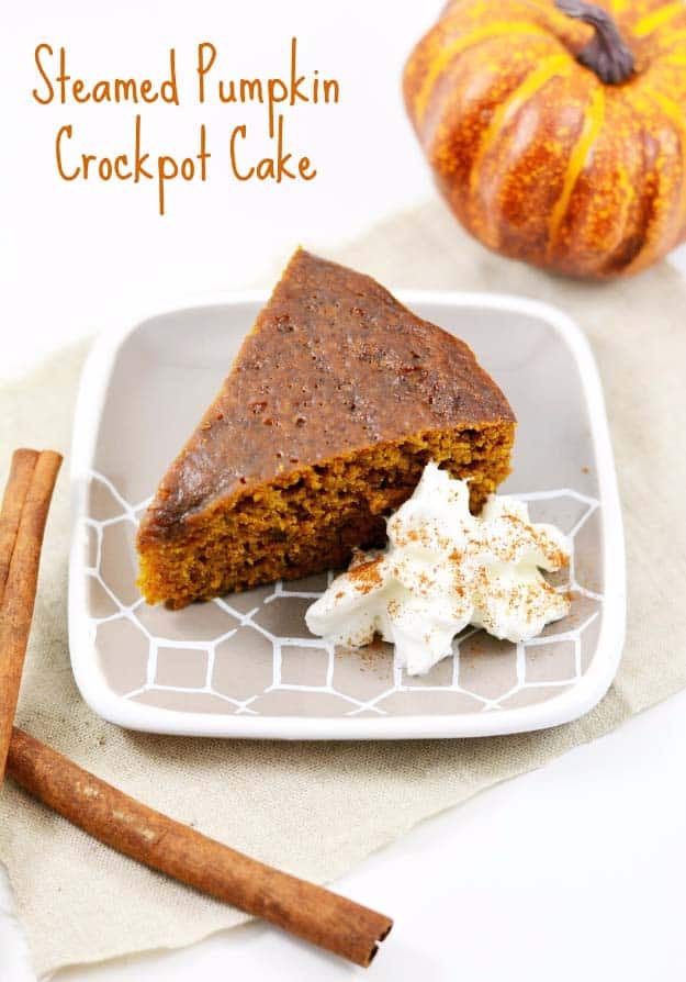 Easy Crock Pot Recipes You Have To Try Today | Best Easy Slow Cooker Recipe Ideas for the Crockpot Include beef stew, chili, chicken dinner dishes, soup and more | Steamed Pumpkin Crockpot Cake #crockpot #crockpotrecipes #easyreipes/