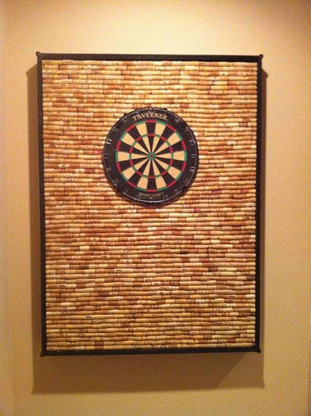 DIY Gifts For Men | Awesome Ideas for Your Boyfriend, Husband, Dad - Father , Brother Cool Homemade DIY Crafts Men Love to Receive for Christmas, Birthdays, Anniversaries and Valentine’s Day | Corkwall Dart Board #diygifts #diyideas #crafts
