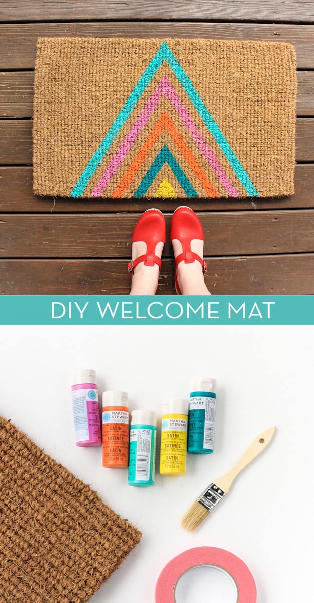DIY Gifts for Your Parents | Cool and Easy Homemade Gift Ideas That Mom and Dad Will Love | Creative Christmas Gifts for Parents With Step by Step Instructions | Crafts and DIY Projects by DIY JOY | DIY-Welcome-Mat #diy #diygifts #christmasgifts