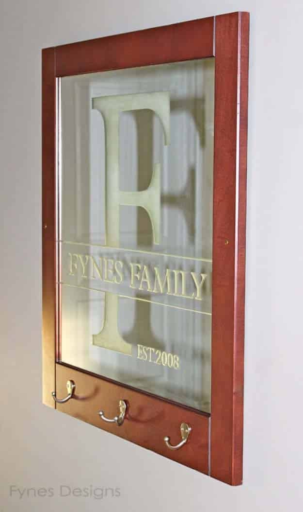 DIY Gifts for Your Parents | Cool and Easy Homemade Gift Ideas That Mom and Dad Will Love | Creative Christmas Gifts for Parents With Step by Step Instructions | Crafts and DIY Projects by DIY JOY | Easy DIY Etched Family name and Initials on Glass #diy #diygifts #christmasgifts
