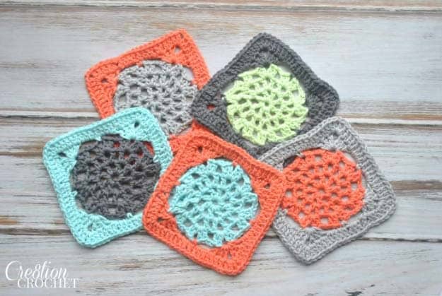 DIY Crafts You Can Make with Lace | Cool DIY Ideas for Fashion, Decor, Gifts, Jewelry and Home Accessories Made With Lace | Lace Square Crochet | http://diyjoy.com/diy-crafts-ideas-with-lace