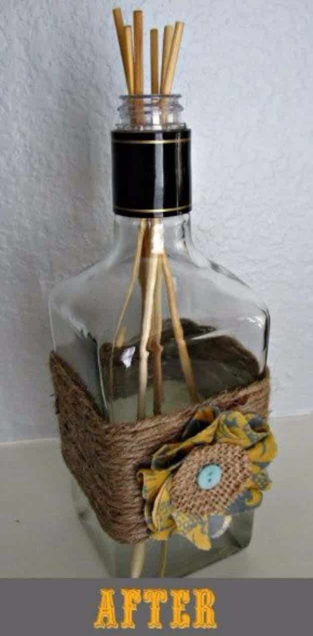 Fun DIY Ideas Made With Jack Daniels - Recipes, Projects and Crafts With The Bottle, Everything From Lamps and Decorations to Fudge and Cupcakes | Reed Diffuser #diy #jackdaniels #recipes #crafts