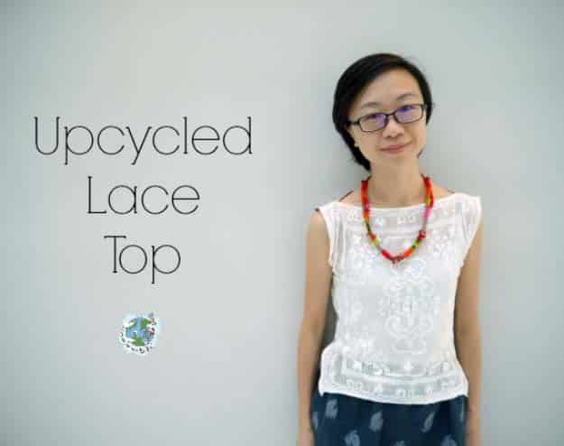 DIY Crafts You Can Make with Lace | Cool DIY Ideas for Fashion, Decor, Gifts, Jewelry and Home Accessories Made With Lace | Refashioned DIY Lace T-Shirt Top | http://diyjoy.com/diy-crafts-ideas-with-lace