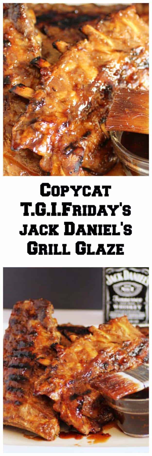 Fun DIY Ideas Made With Jack Daniels - Recipes, Projects and Crafts With The Bottle, Everything From Lamps and Decorations to Fudge and Cupcakes | T.G.I. Fridays Jack Daniels Grill Glaze #diy #jackdaniels #recipes #crafts
