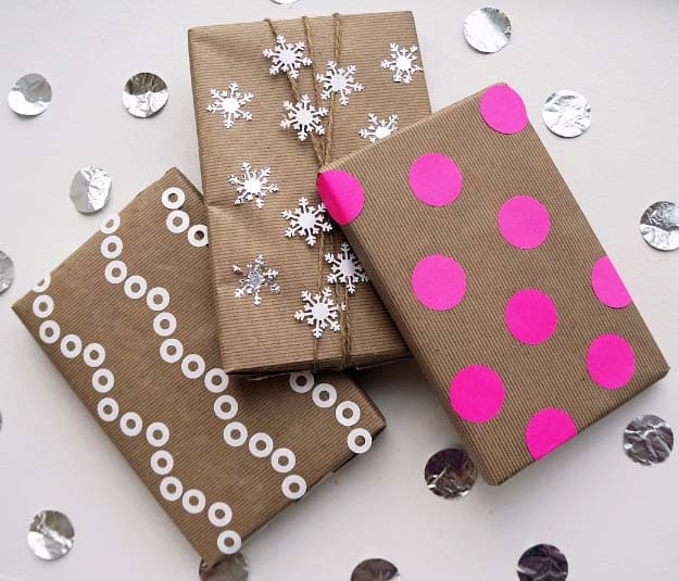 DIY Gift Wrapping Ideas - How To Wrap A Present - Tutorials, Cool Ideas and Instructions | Cute Gift Wrap Ideas for Christmas, Birthdays and Holidays | Tips for Bows and Creative Wrapping Papers | 3 Beautiful Ways to Gift Wrap With Kraft Paper #gifts #diys