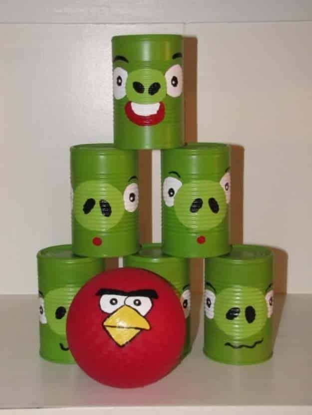 DIY Christmas Gifts for Kids - Homemade Christmas Presents for Children and Christmas Crafts for Kids | Toys, Dress Up Clothes, Dolls and Fun Games | Step by Step tutorials and instructions for cool gifts to make for boys and girls | Angry Birds Bowling Game 