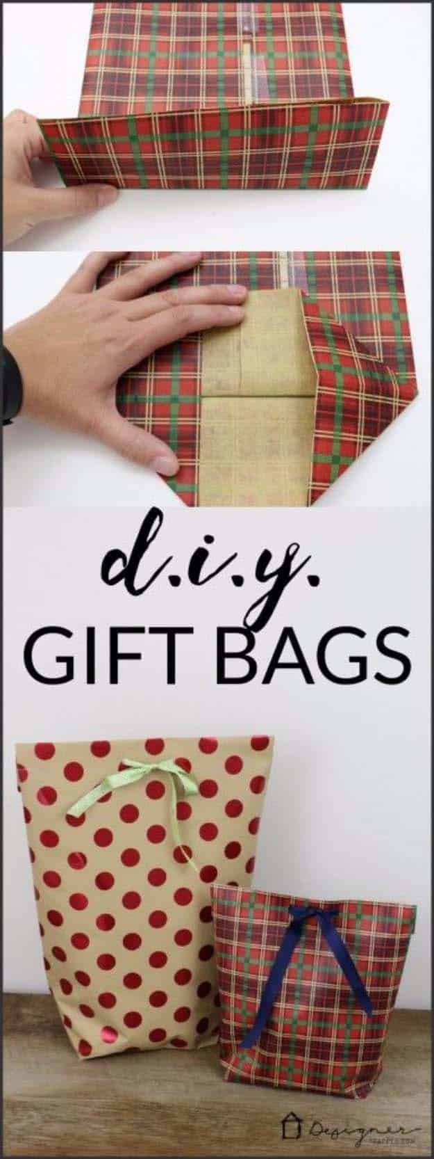 DIY Gift Wrapping Ideas - How To Wrap A Present - Tutorials, Cool Ideas and Instructions | Cute Gift Wrap Ideas for Christmas, Birthdays and Holidays | Tips for Bows and Creative Wrapping Papers | DIY Christmas Gift Bag #gifts #diys