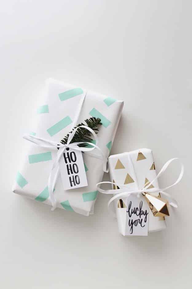DIY Gift Wrapping Ideas - How To Wrap A Present - Tutorials, Cool Ideas and Instructions | Cute Gift Wrap Ideas for Christmas, Birthdays and Holidays | Tips for Bows and Creative Wrapping Papers | DIY Washi Tape Gift Wrapping #gifts #diys