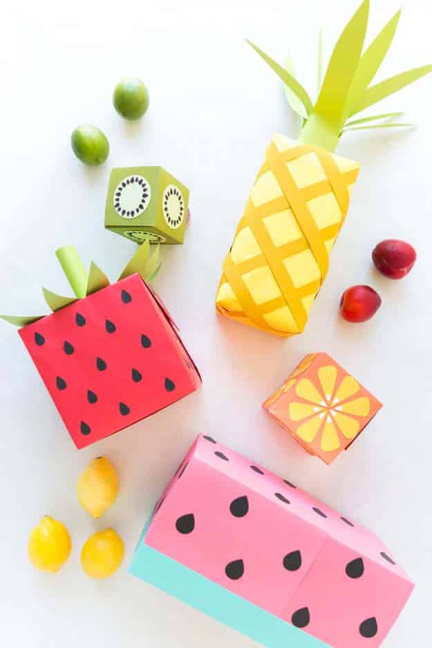 DIY Gift Wrapping Ideas - How To Wrap A Present - Tutorials, Cool Ideas and Instructions | Cute Gift Wrap Ideas for Christmas, Birthdays and Holidays | Tips for Bows and Creative Wrapping Papers | Fruit Wrapping Paper #gifts #diys