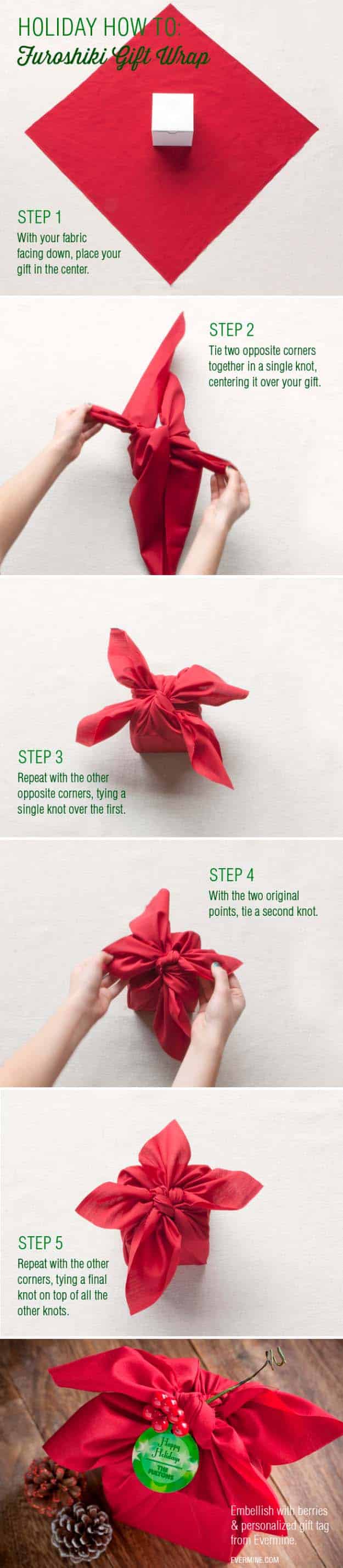 DIY Gift Wrapping Ideas - How To Wrap A Present - Tutorials, Cool Ideas and Instructions | Cute Gift Wrap Ideas for Christmas, Birthdays and Holidays | Tips for Bows and Creative Wrapping Papers | Furoshiki Gift Wrap #gifts #diys