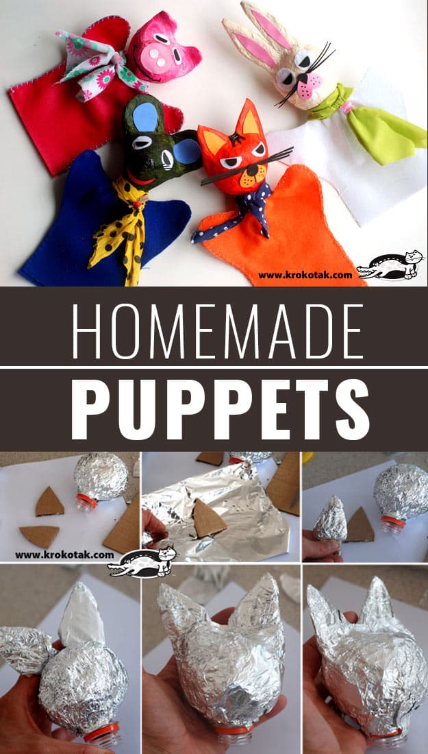 DIY Christmas Gifts for Kids - Homemade Christmas Presents for Children and Christmas Crafts for Kids | Toys, Dress Up Clothes, Dolls and Fun Games | Step by Step tutorials and instructions for cool gifts to make for boys and girls | Homemade-Puppets 