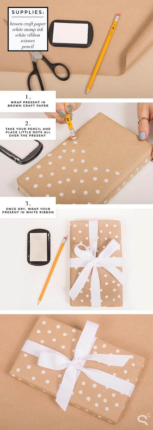 DIY Gift Wrapping Ideas - How To Wrap A Present - Tutorials, Cool Ideas and Instructions | Cute Gift Wrap Ideas for Christmas, Birthdays and Holidays | Tips for Bows and Creative Wrapping Papers | Polka-Dot-Gift-Wrap #gifts #diys