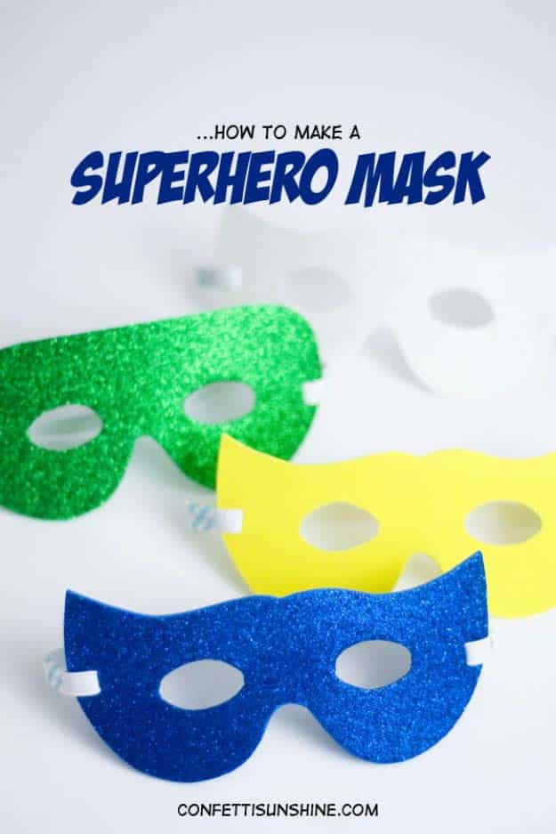 DIY Christmas Gifts for Kids - Homemade Christmas Presents for Children and Christmas Crafts for Kids | Toys, Dress Up Clothes, Dolls and Fun Games | Step by Step tutorials and instructions for cool gifts to make for boys and girls | Super Hero Mask 