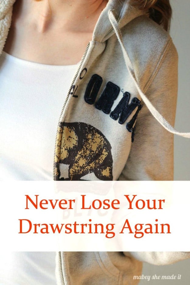 Sewing Hacks | Best Tips and Tricks for Sewing Patterns, Projects, Machines, Hand Sewn Items. Clever Ideas for Beginners and Even Experts | How to Fix Your Drawstring and Never Lose it Again 
