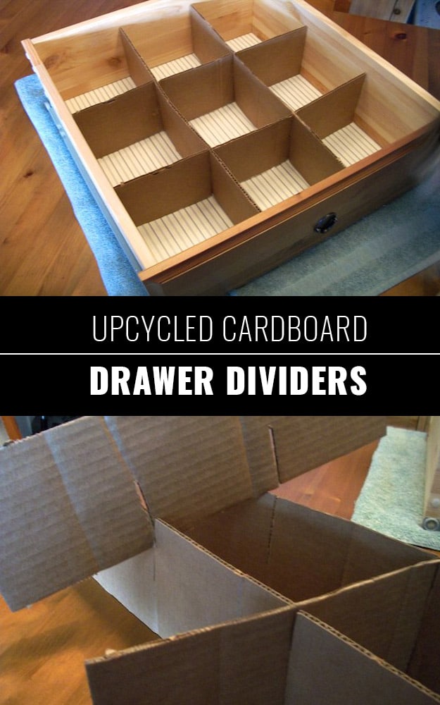 DIY Closet Organization Ideas for Messy Closets and Small Spaces. Organizing Hacks and Homemade Shelving And Storage Tips for Garage, Pantry, Bedroom., Clothes and Kitchen | Upcycled Cardboard Drawer Dividers #organizing #closets #organizingideas