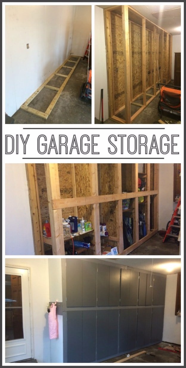 DIY Projects Your Garage Needs -DIY Garage Storage Cabinets - Do It Yourself Garage Makeover Ideas Include Storage, Organization, Shelves, and Project Plans for Cool New Garage Decor http://diyjoy.com/diy-projects-garage