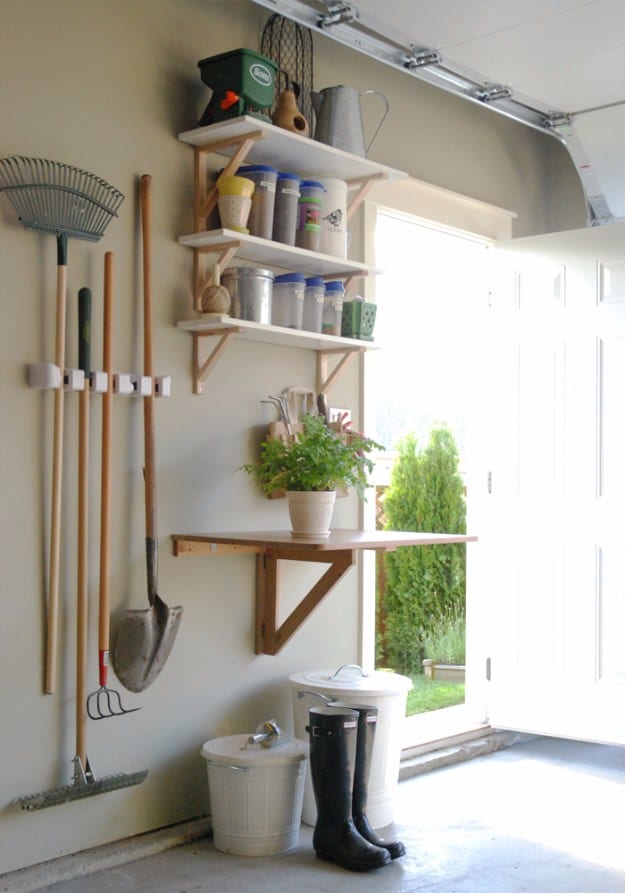 DIY Projects Your Garage Needs -Garage Garden Station - Do It Yourself Garage Makeover Ideas Include Storage, Organization, Shelves, and Project Plans for Cool New Garage Decor http://diyjoy.com/diy-projects-garage