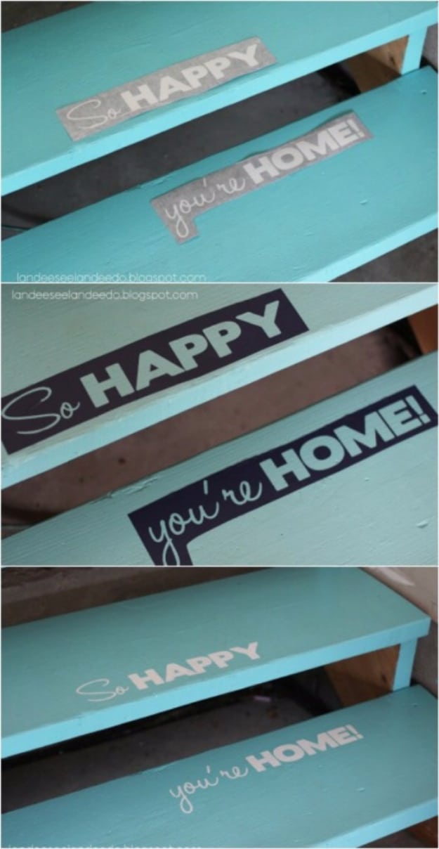 DIY Projects Your Garage Needs -Paint And Stencil Your Garage Steps - Do It Yourself Garage Makeover Ideas Include Storage, Organization, Shelves, and Project Plans for Cool New Garage Decor http://diyjoy.com/diy-projects-garage