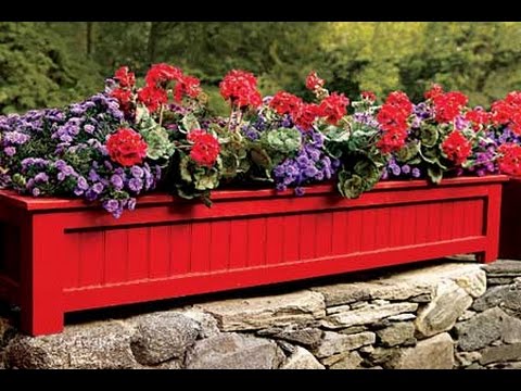 Creative Ways to Increase Curb Appeal on A Budget - Charming Flower Outdoor Planter Box Brightens Up Any Yard! - Cheap and Easy Ideas for Upgrading Your Front Porch, Landscaping, Driveways, Garage Doors, Brick and Home Exteriors. Add Window Boxes, House Numbers, Mailboxes and Yard Makeovers http://diyjoy.com/diy-curb-appeal-ideas
